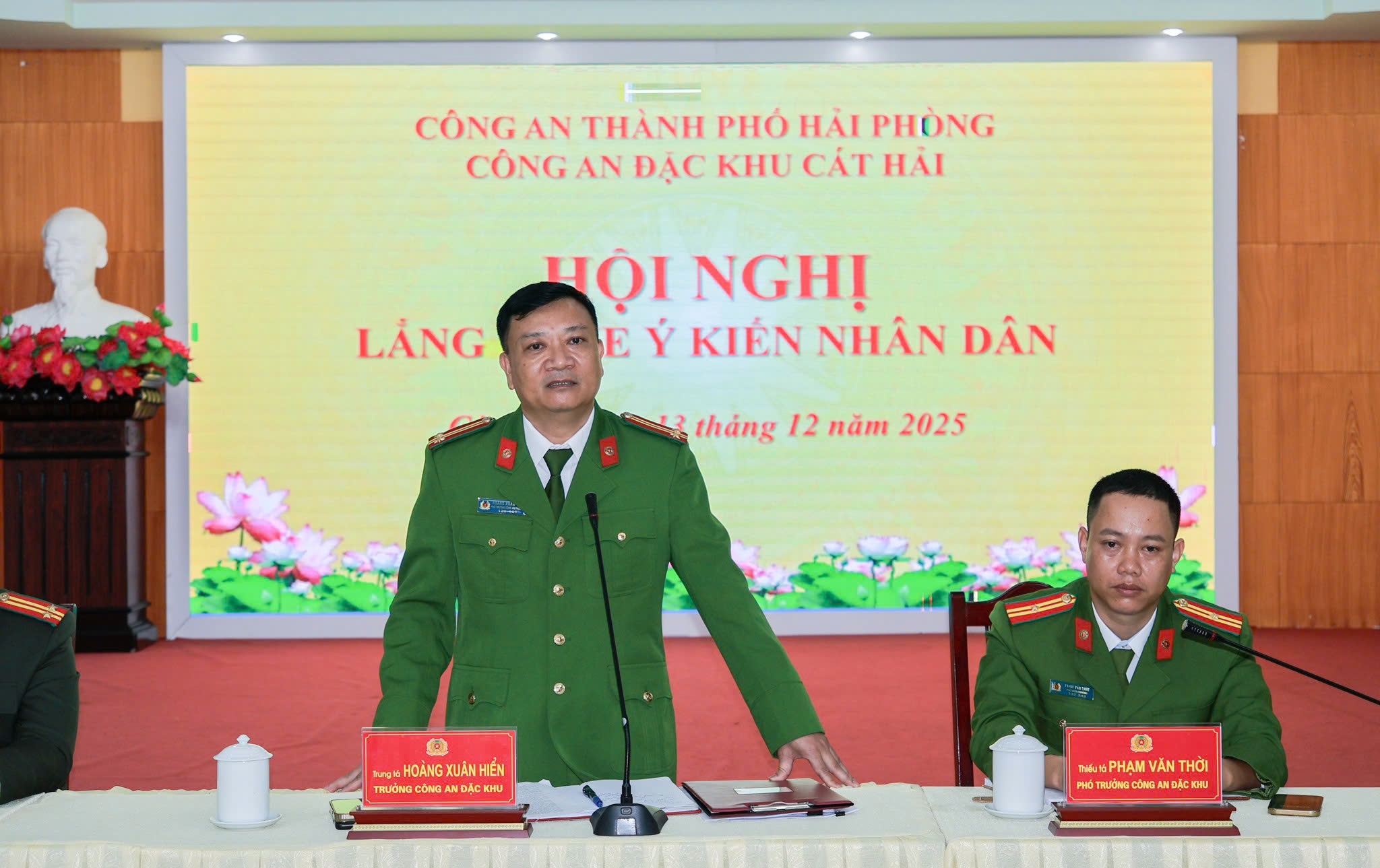 Công an đặc khu Cát Hải tổ chức Hội nghị “Lắng nghe ý kiến nhân dân”